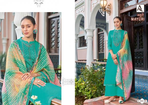 Alok Mayuri Jam Cotton Embroidery Dress Material Collection